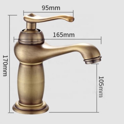 Made in China high quality antique brass bronze basin bathroom faucet